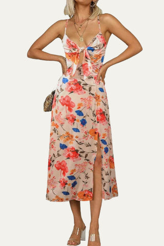 Floral Cutout Midi Sundress