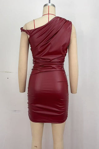 Off-Shoulder Ruched Mini Dress
