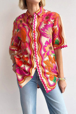 Vibrant Floral Short Set