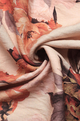 Floral Print Smocked Casual Dress