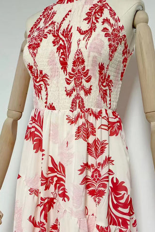 Floral Halter Maxi Dress
