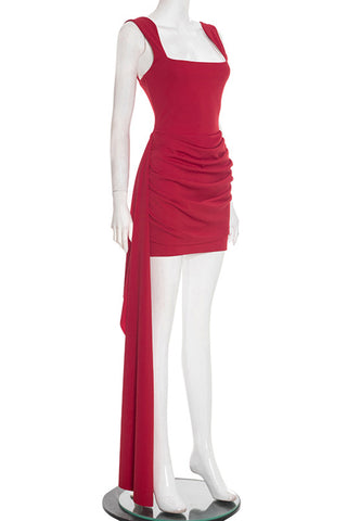 Elegant Draped Evening Dress