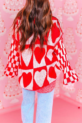 Patterned Knit Sweater