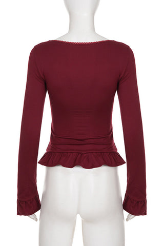 Knotted Front Button T-Shirt