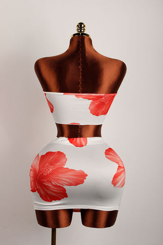 Elegant Floral Skirt Set