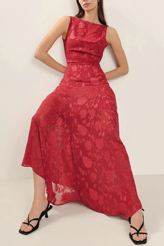 Sleeveless Floral Maxi Dress