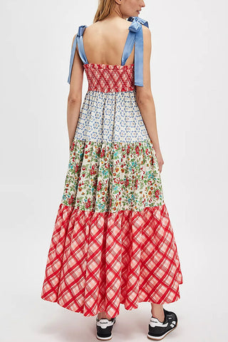 Vibrant Patchwork Sundress