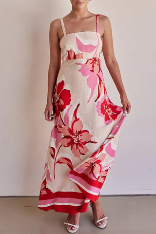 Floral Maxi Sundress with Straps