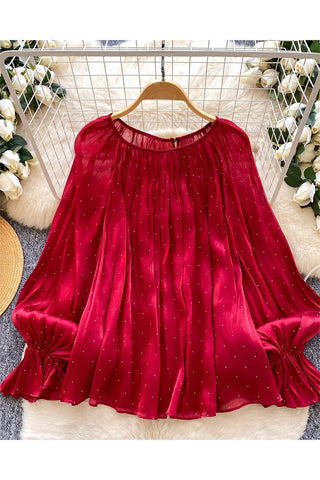 Flowy Pleated Blouse