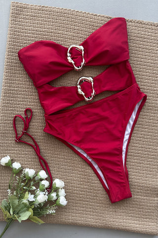 Cut-Out Detail One-Piece Swimsuit