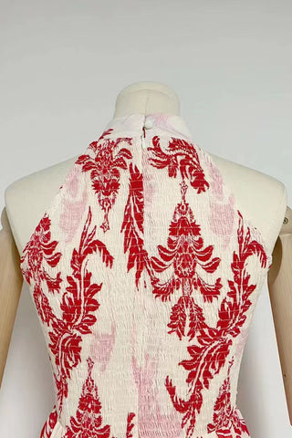 Floral Halter Maxi Dress