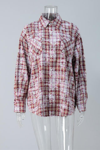 Button-Down Plaid Shirt