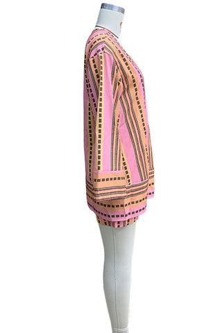 Striped Breezy Short Set with Cover-Up