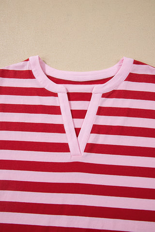 Striped V-Neck T-Shirt