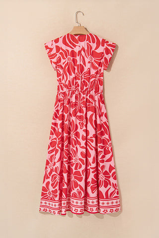 Button-Down Floral Casual Dress