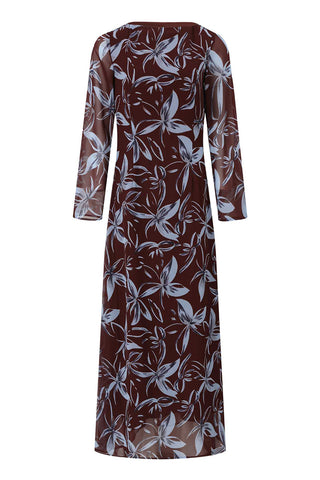 Floral Long Sleeve Casual  Dress