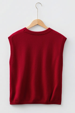 Sleeveless Knit Tank Top