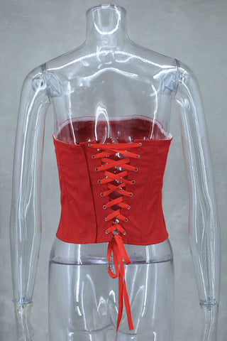 Strapless Bustier Top Set