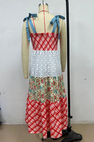 Vibrant Patchwork Sundress