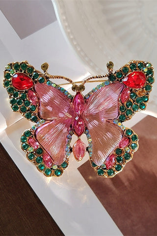 Butterfly Crystal Brooch