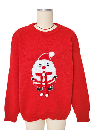 Festive Santa Knit Sweater