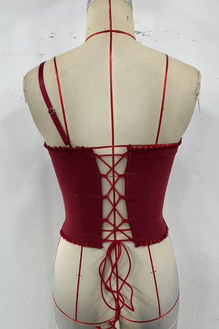 Floral Embellished Corset Top