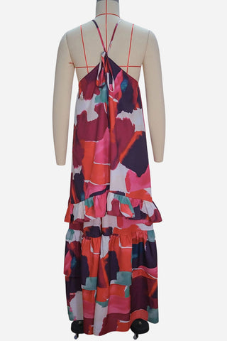 Flowing Ruffle Tiered Dress