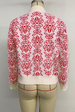 Floral Pattern Sweater