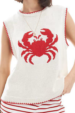 Charming Lobster Knit Tank Top