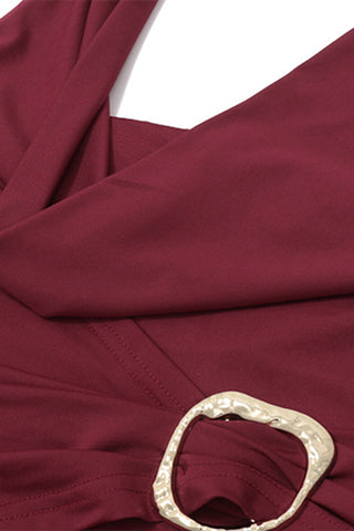 Halter Neck Ruched Camisole Top