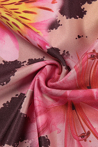 Floral Print Off-Shoulder Casual Dress