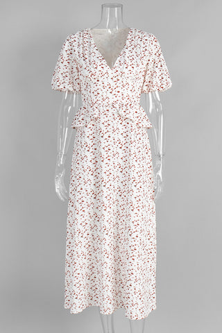 Floral Wrap Maxi Dress for Vacations