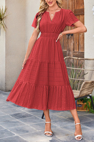 Bohemian Dress with Flowy Details