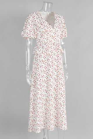 Floral Wrap Maxi Dress for Vacations