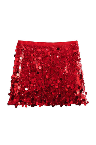 Sequin Embellished Mini Skirt
