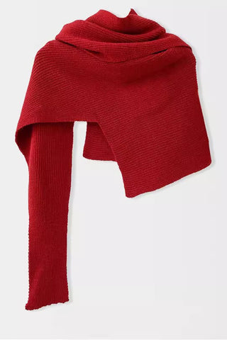 Asymmetrical Ribbed Shrug Cardigan