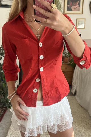 Collared Button-Down Shirt