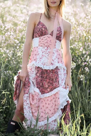 Floral Patchwork Sundress