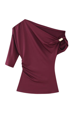 Asymmetric T-Shirt with Ring Detail