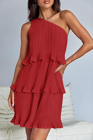 Asymmetrical Tiered Casual Dress