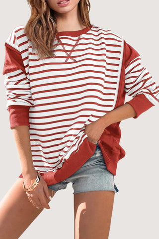 Striped Casual Long-Sleeve T-Shirt