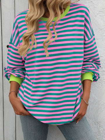 Striped Casual Sweatshirt