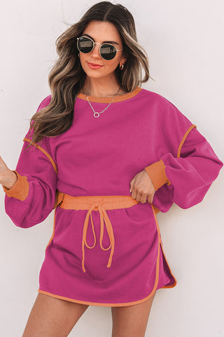 Relaxed Pullover and Skirt Set