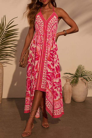 Boho Halter Flow Maxi Dress