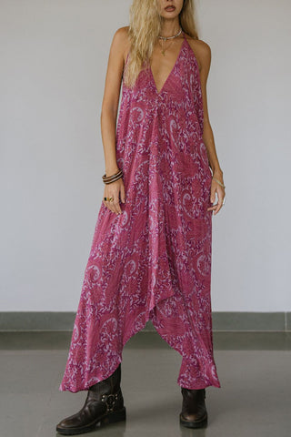 Halter Neck Bohemian Casual Dress