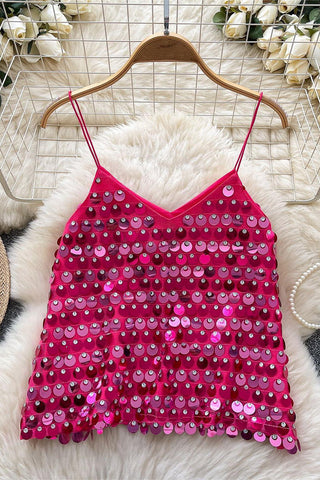 Sequin Embellished Tank Top