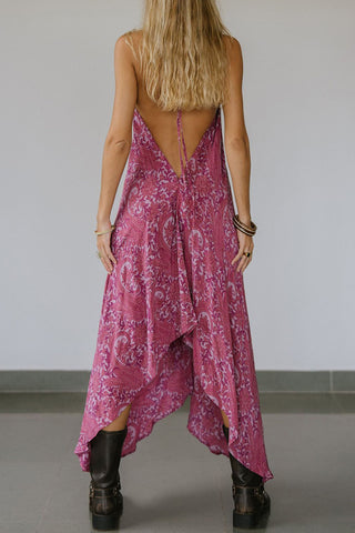 Halter Neck Bohemian Casual Dress