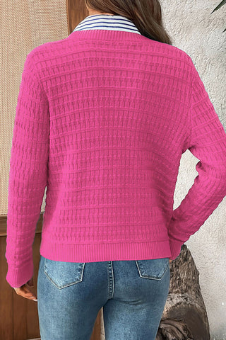 Textured Button-Front Jacket