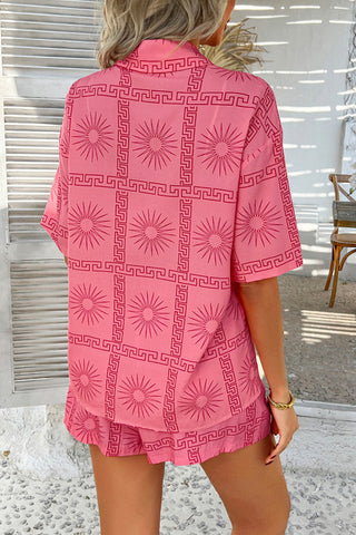 Fruit Print Short Sleeve Set