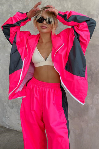 Chic Two-Piece Pants Set with Stripe Detail